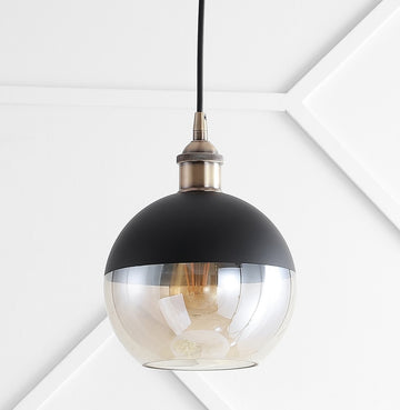Nixon 7.5" Adjustable Drop Globe Metal/Glass LED Pendant - JONATHAN Y